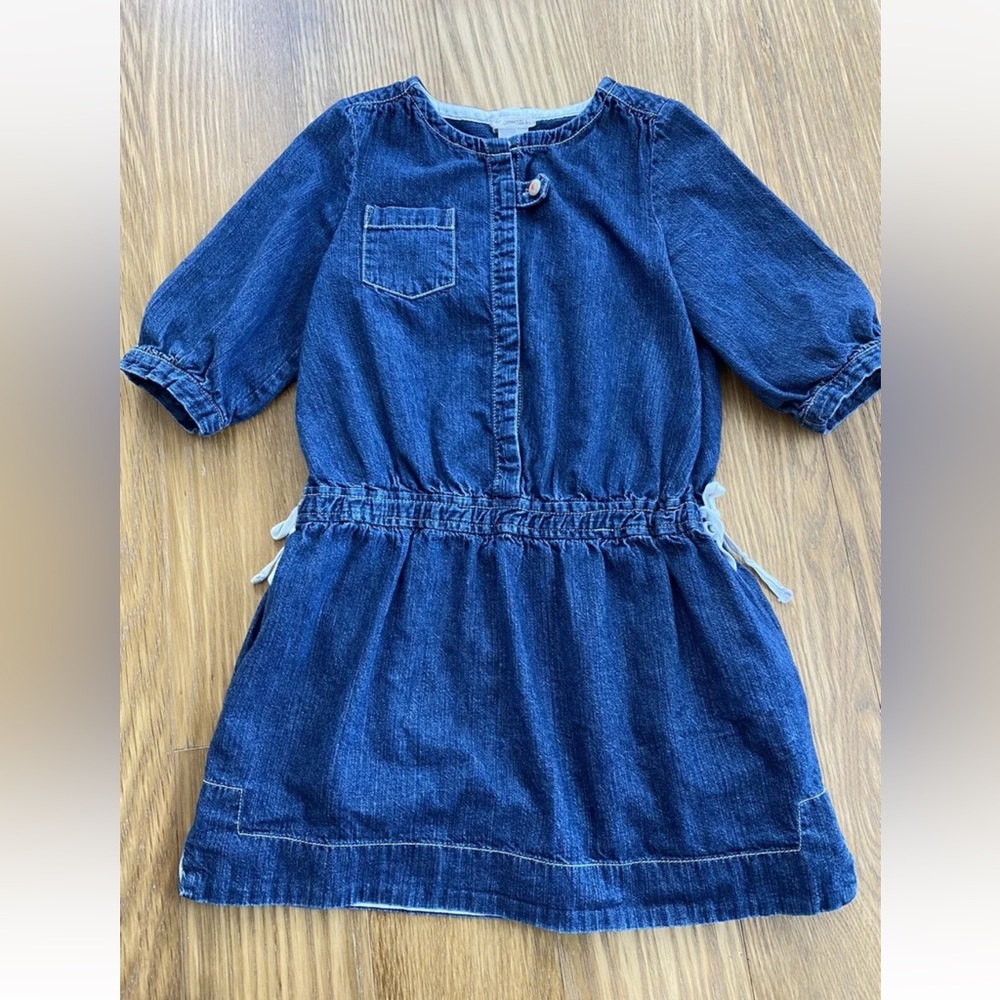 CREWCUTS J.Crew Girls Dark Wash Denim Cotton Jeans Dress Size 7